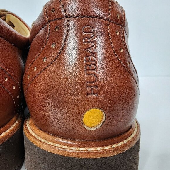 Samuel Hubbard Market Cap Brogue Dress Shoes Whisky Brown Leather Men 9M - Picture 11 of 16